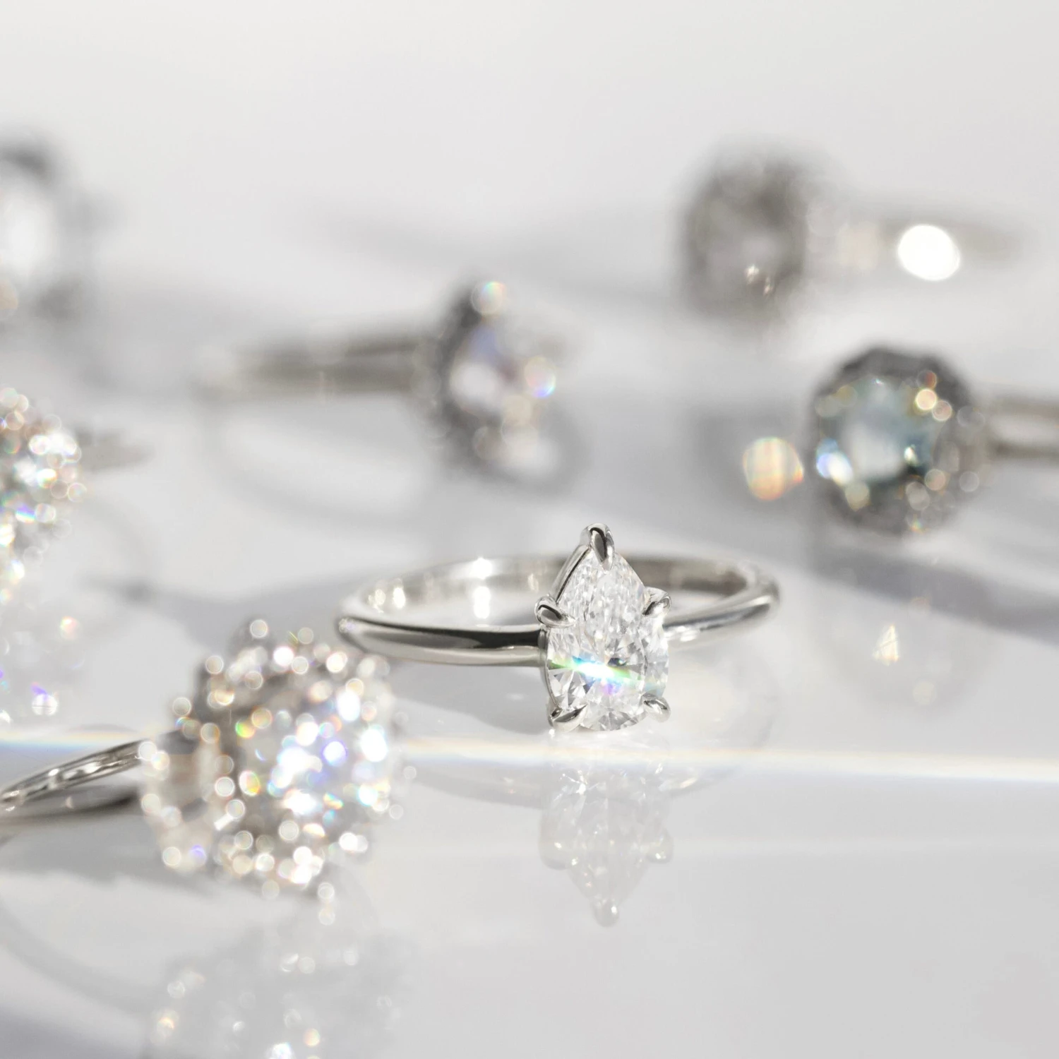 Isla 1ct Pear Solitaire Ring 3 Isla 1ct Pear Solitaire Ring - Image 3