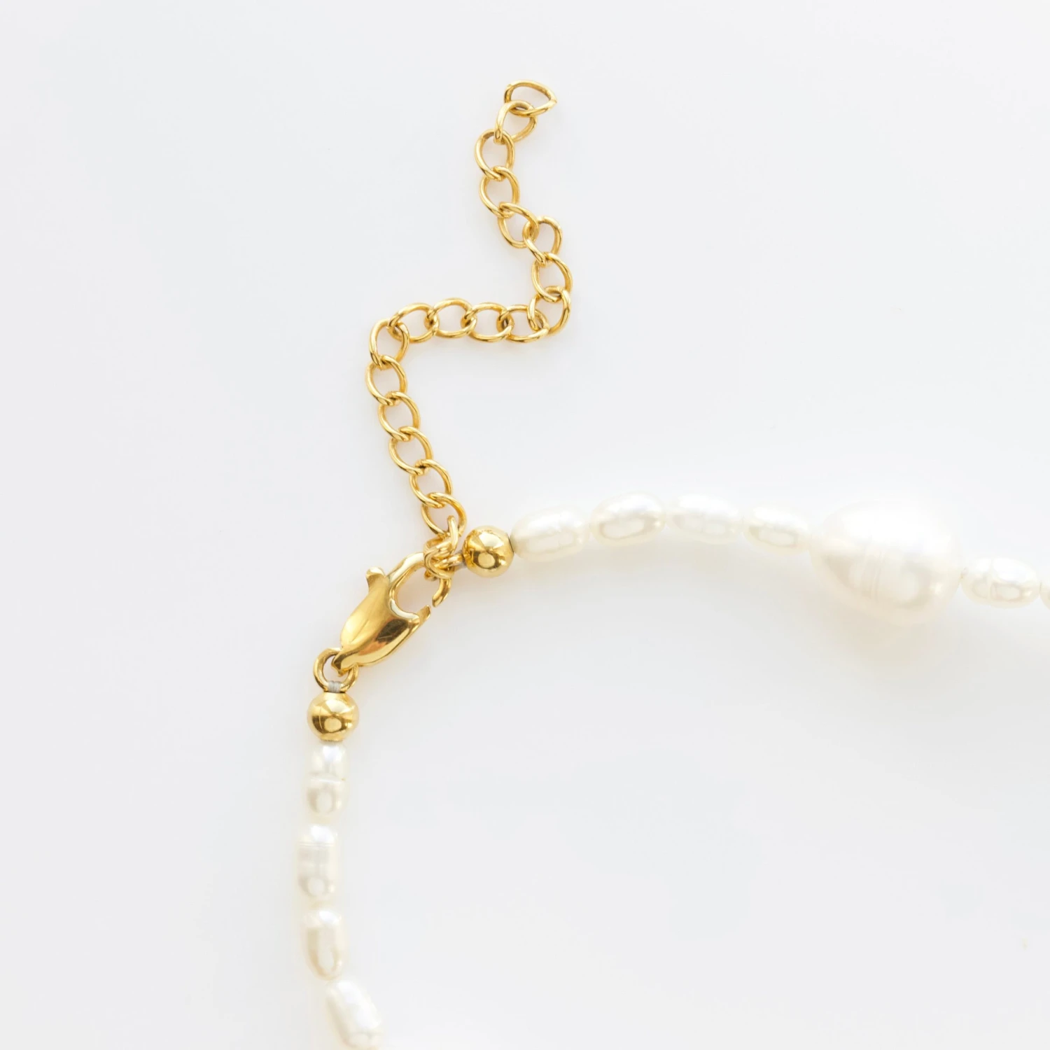 Organic Mixed Pearl Necklace 5 Organic Mixed Pearl Necklace - Image 5