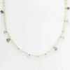 Prehnite Beaded Coin Necklace