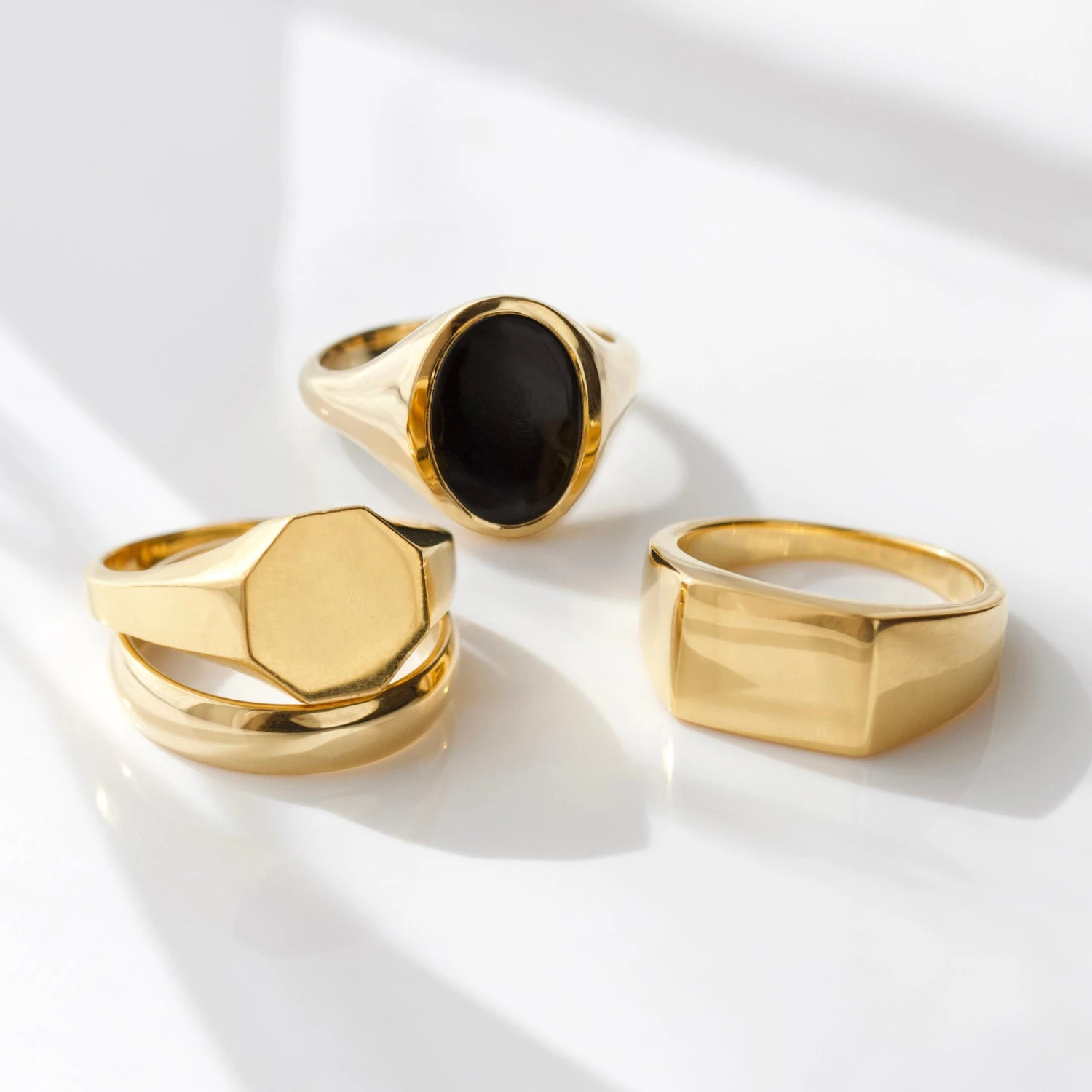 Mens Onyx Oval Signet Ring 7 Mens Onyx Oval Signet Ring - Image 7