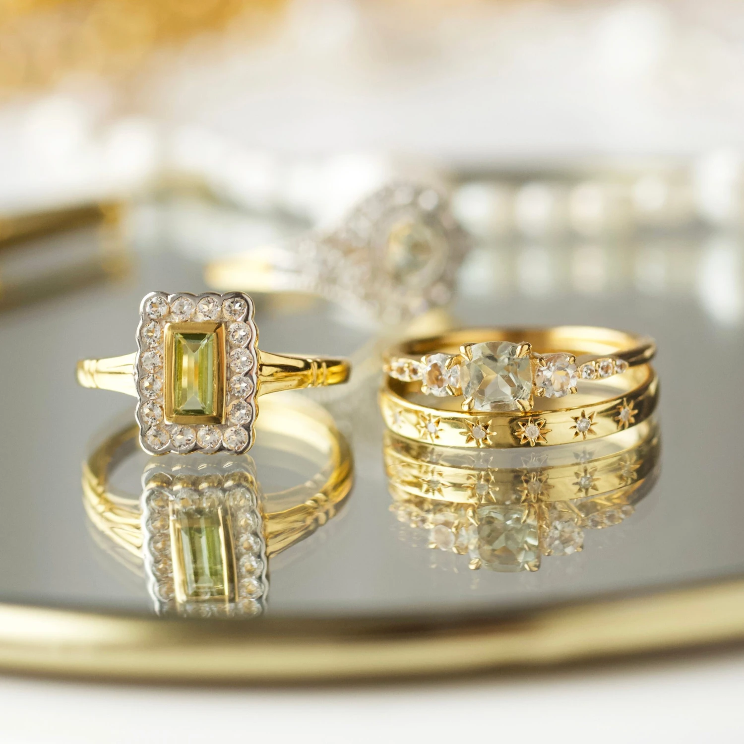 Florence Vintage Peridot Ring 5 Florence Vintage Peridot Ring - Image 5