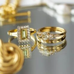 Florence Vintage Peridot Ring 9 Florence Vintage Peridot Ring -Carrie Elizabeth IMG 5222copy4 4c58a4b5 87ab 48e2 aa76 e6a9afa78a32 scaled