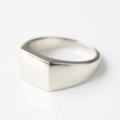Mens Square Signet Ring 15 Mens Square Signet Ring -Carrie Elizabeth IMG 5452copy2