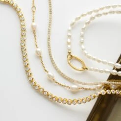 Organic Pearl Infinity Bracelet 5 Organic Pearl Infinity Bracelet -Carrie Elizabeth IMG 5888copy3 6bb6bb45 d381 4e94 86e3 cfc28eeffb04 scaled