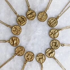 Horoscope Zodiac Engravable Coin Necklace -Carrie Elizabeth IMG 6171 800c16bf 2119 4ec1 b4a3 2fac02398a39