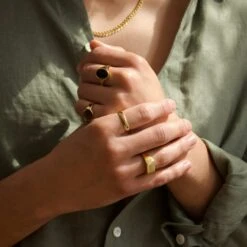 Mens Onyx Oval Signet Ring 17 Mens Onyx Oval Signet Ring -Carrie Elizabeth IMG 6382copy2 362f6470 f6f5 4d96 b458 32986b1b106b scaled