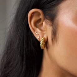 Chunky Rope Twisted Hoop 10 Chunky Rope Twisted Hoop -Carrie Elizabeth IMG 6620copy2 scaled