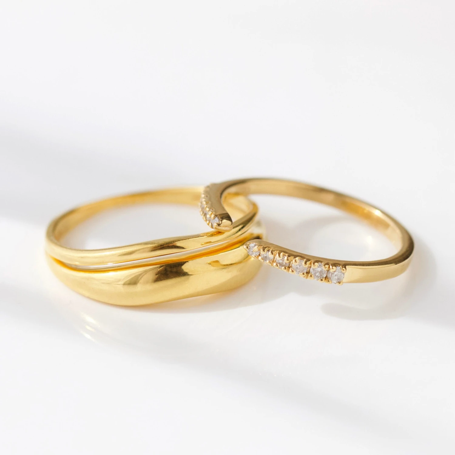 Diamond Open Eternity Ring 3 Diamond Open Eternity Ring - Image 3