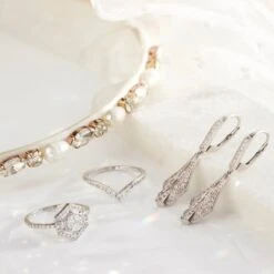 Chloe Pearl And Crystal Slim Headband -Carrie Elizabeth IMG 7411copy2 scaled