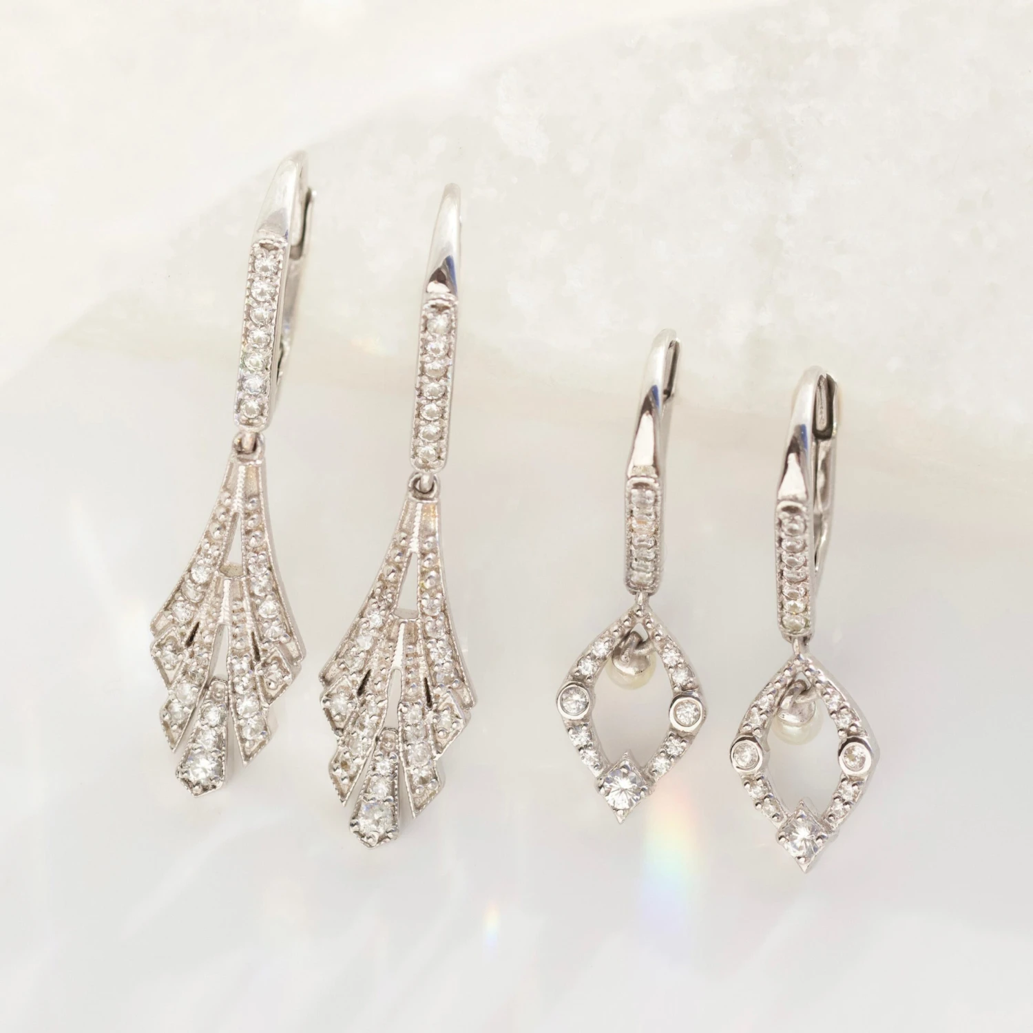 Isabella Vintage Fan Earrings 3 Isabella Vintage Fan Earrings - Image 3