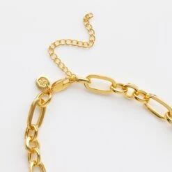 Peach Amazonite Chunky Chain Lariat 20 Peach Amazonite Chunky Chain Lariat -Carrie Elizabeth IMG 7925copy scaled