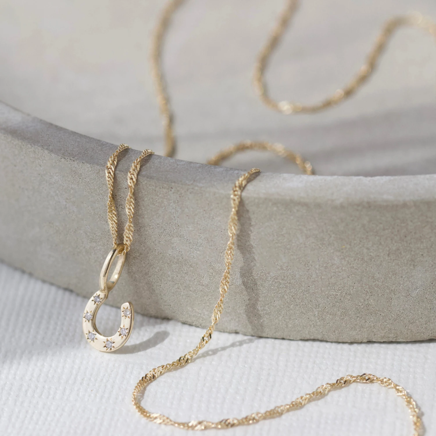 Diamond Horseshoe Charm 5 Diamond Horseshoe Charm - Image 5