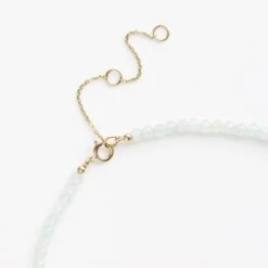 Solitaire Diamond Amazonite Necklace -Carrie Elizabeth IMG 8257 copy scaled