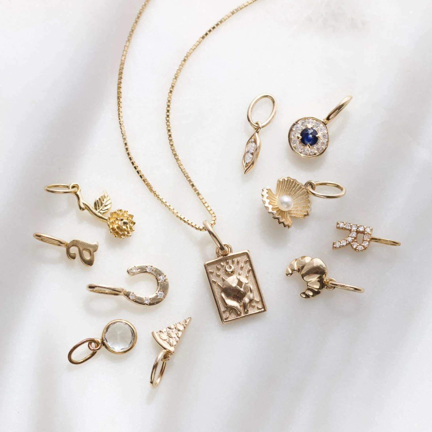 Diamond Horseshoe Charm 3 Diamond Horseshoe Charm - Image 3