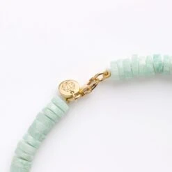 Santorini Chunky Amazonite Beaded Necklace -Carrie Elizabeth IMG 8493 copy scaled