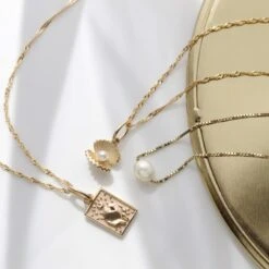 Pearl Solitaire Necklace -Carrie Elizabeth IMG 8959copy2 scaled