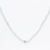 Solitaire Diamond Amazonite Necklace