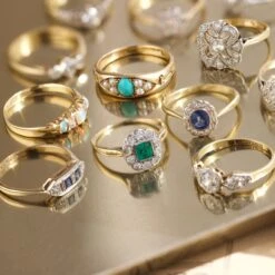 Vintage 18k Yellow Gold Opal And Diamond Ring - Uk Size N 1/2 10 Vintage 18k Yellow Gold Opal And Diamond Ring - Uk Size N 1/2 -Carrie Elizabeth IMG 9638 copy 2 44dc6b04 3527 4ee4 b7a2 83e879276ad8 2 scaled