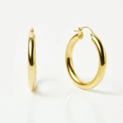 Large Luxe Chunky Hoop Earrings