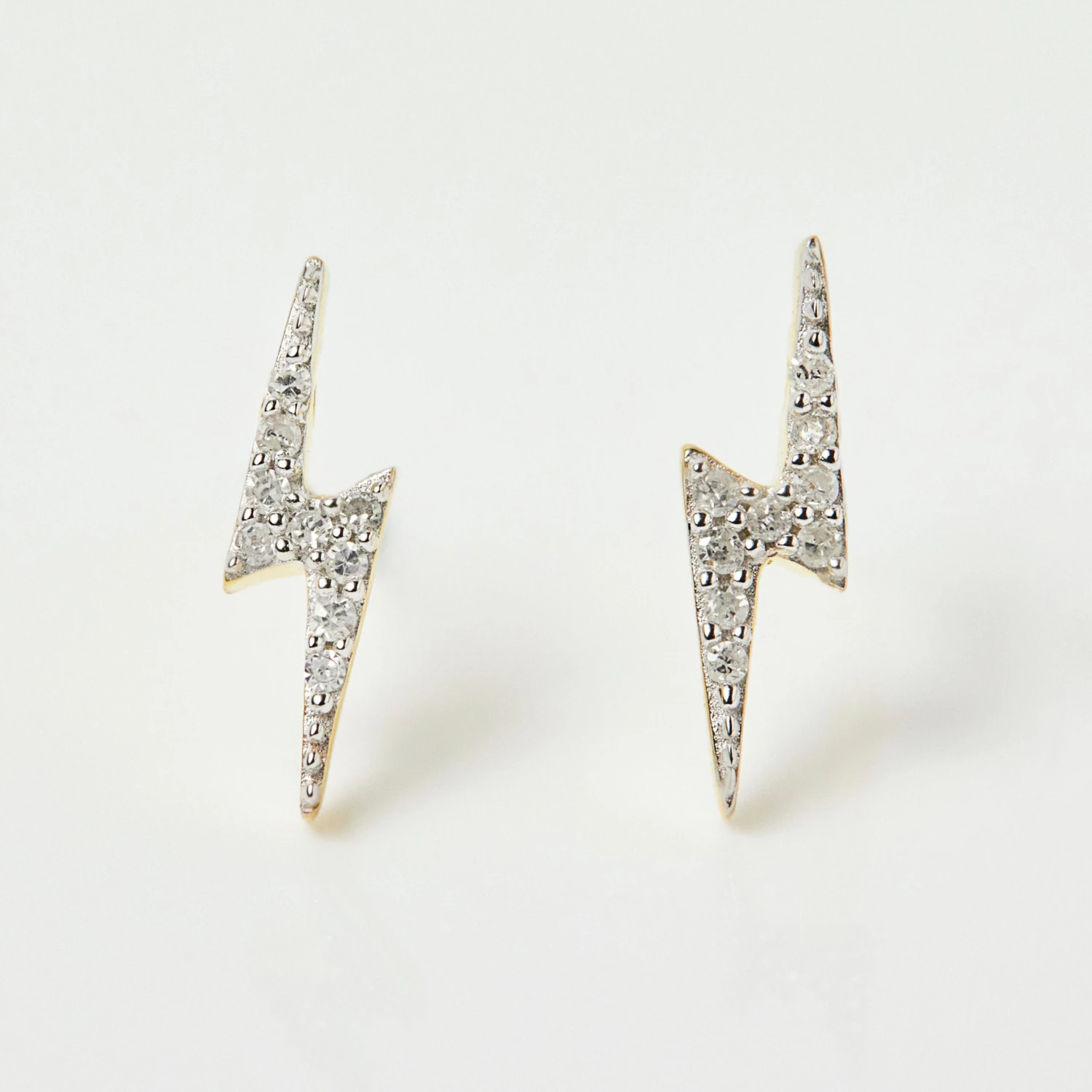 Lightning Bolt Diamond Stud Earrings 1 Lightning Bolt Diamond Stud Earrings