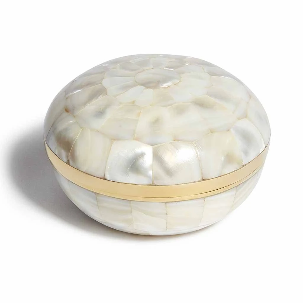 Large Mother Of Pearl Trinket Pot 11 Large Mother Of Pearl Trinket Pot - Image 11