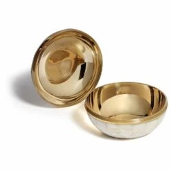 Large Mother Of Pearl Trinket Pot 23 Large Mother Of Pearl Trinket Pot -Carrie Elizabeth MOPlargeopen