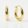 Medium Luxe Chunky Hoop Earrings