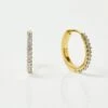 Mini Diamond Huggie Hoops