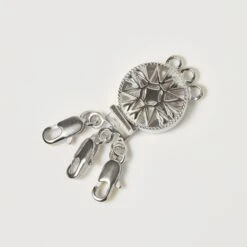 Carrie Elizabeth -Carrie Elizabeth NecklaceLayeringClaspSilver scaled