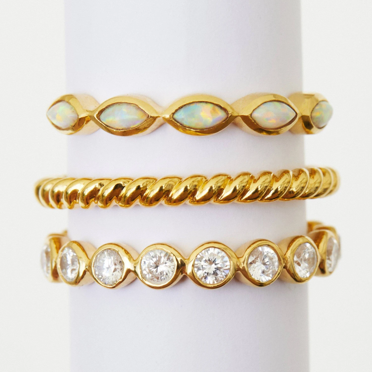 Bezel Set Cubic Zirconia Eternity Ring 8 Bezel Set Cubic Zirconia Eternity Ring - Image 8