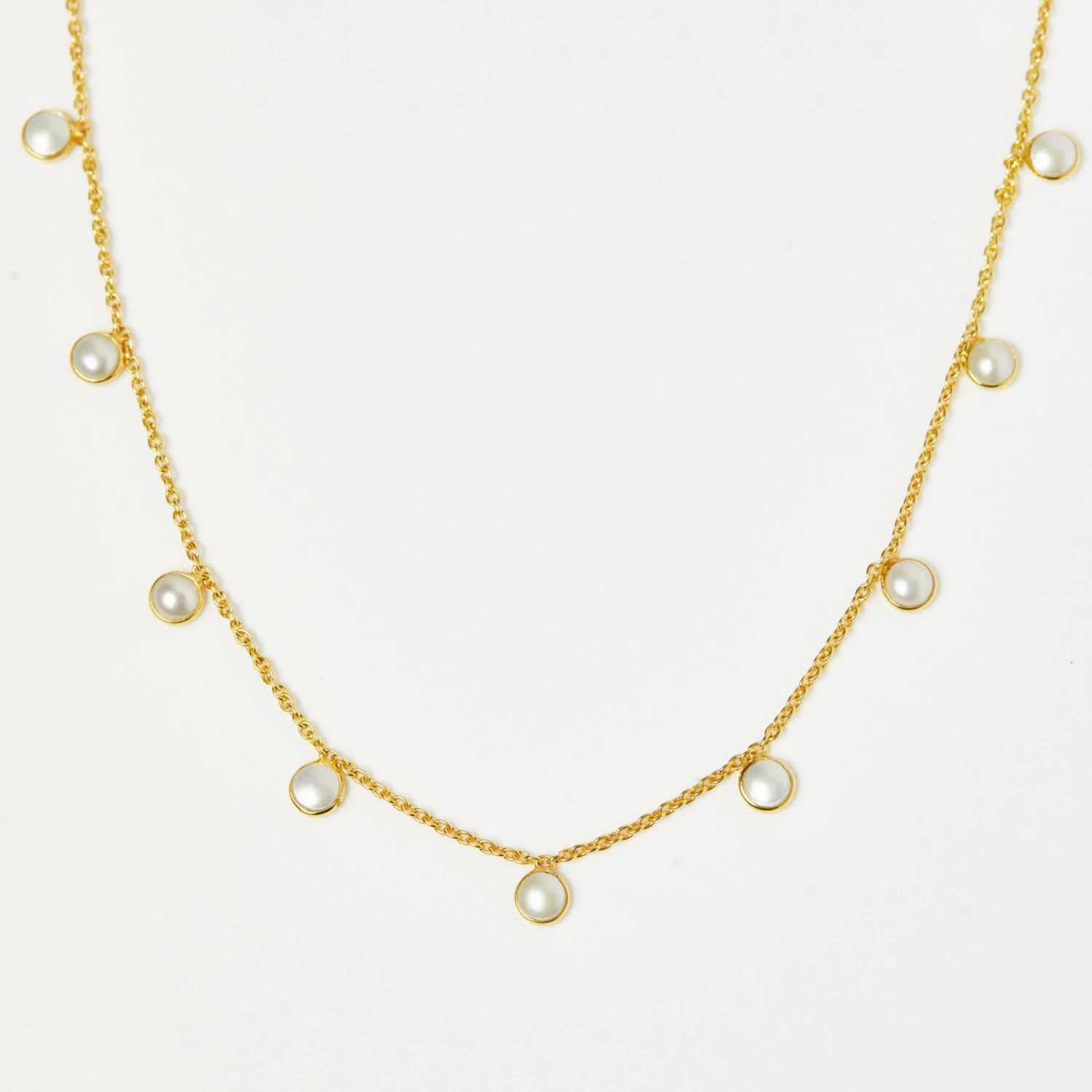 Pearl Droplet Necklace 1 Pearl Droplet Necklace