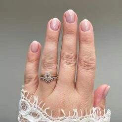 Estelle Morganite & Diamond Ring UK Size P -Carrie Elizabeth Photo03 11 2020 142027 2 sqcopy e9769de4 a9f1 4b0b b8b2 a329472cc6e9