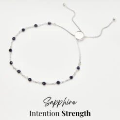 Zoe Sugg Intentions Beaded Bracelet 23 Zoe Sugg Intentions Beaded Bracelet -Carrie Elizabeth SapphireIntentionStrengthCarrieElizabethxZoeSuggIntentionscollectiongemstonejewellery 3