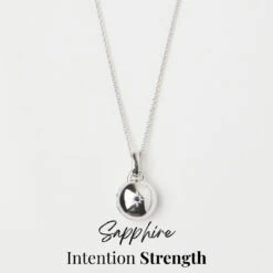 Zoe Sugg Intentions Star Set Mini Locket -Carrie Elizabeth SapphireIntentionStrengthCarrieElizabethxZoeSuggIntentionscollectiongemstonejewellery 5