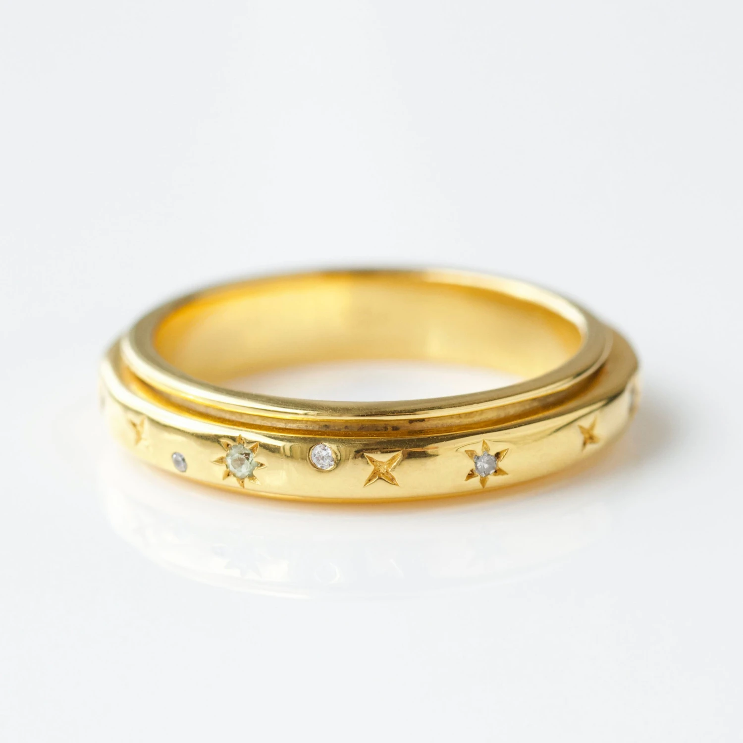 Diamond Spinning Constellation Ring 1 Diamond Spinning Constellation Ring