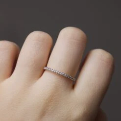 Diamond Pave Eternity Band -Carrie Elizabeth ThickerEternityBand b076eb37 efb7 413e b077 42126d6aea4d scaled