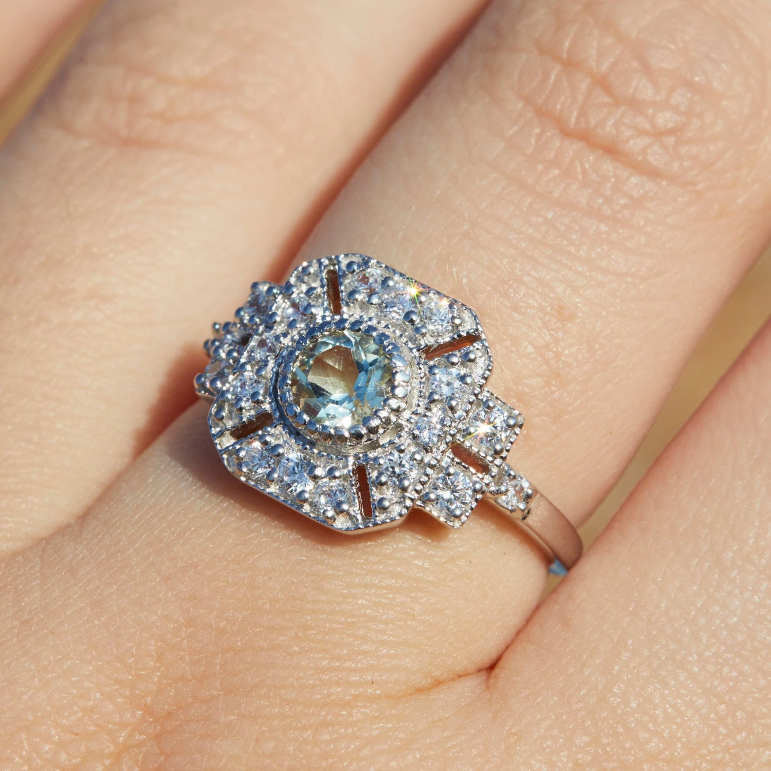 Venus Green Amethyst Ring 2 Venus Green Amethyst Ring - Image 2