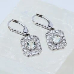 Venus Green Amethyst Drop Earrings -Carrie Elizabeth Venusstatementearrings scaled