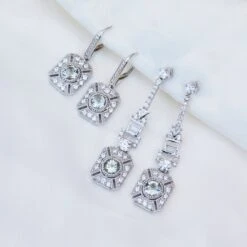 Venus Green Amethyst Drop Earrings -Carrie Elizabeth Venusstatementearrings Venusdropearrings scaled