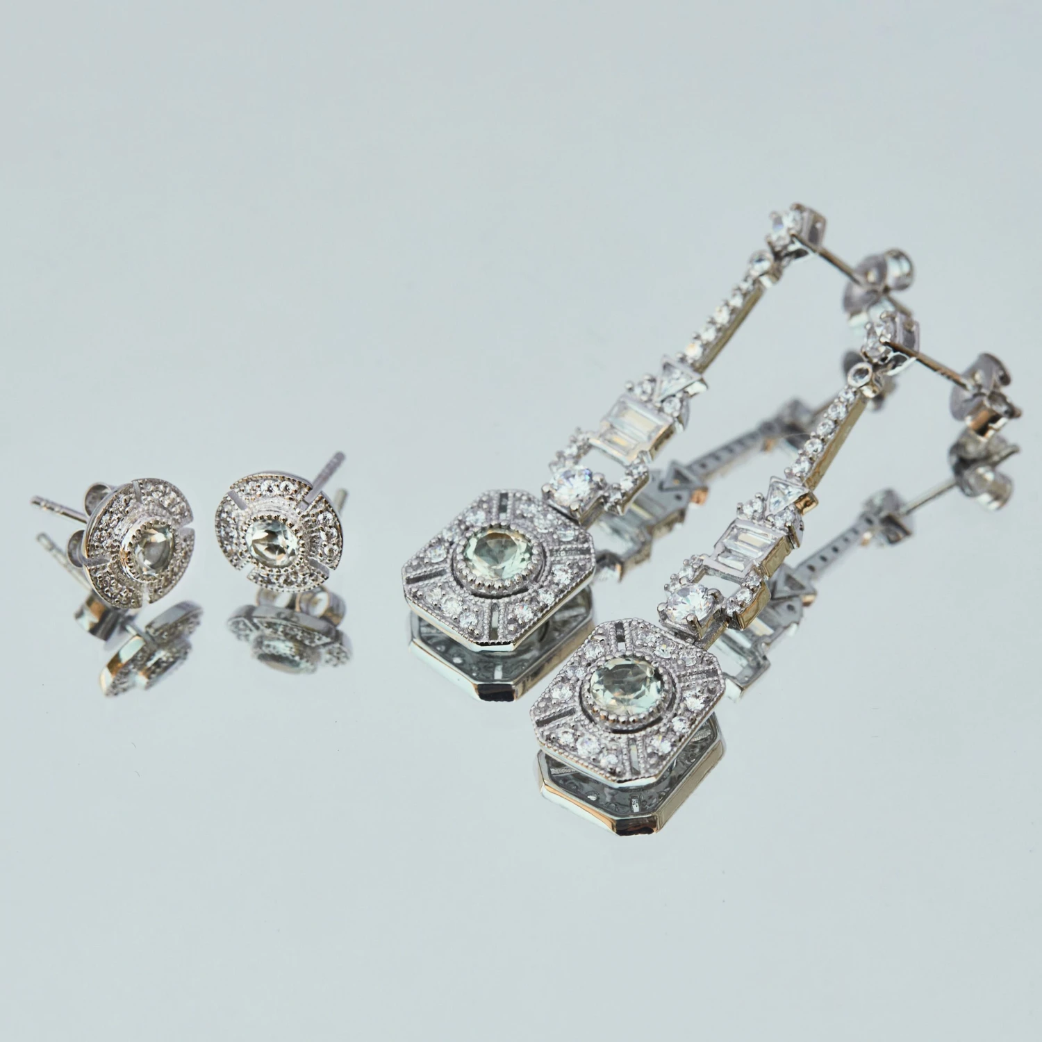 Venus Green Amethyst Statement Earrings 6 Venus Green Amethyst Statement Earrings - Image 6