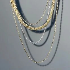 Diamond Cut Braid Chain Necklace 27 Diamond Cut Braid Chain Necklace -Carrie Elizabeth WhatsAppImage2021 12 15at13.46.21