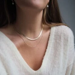 Diamond Cut Braid Chain Necklace 25 Diamond Cut Braid Chain Necklace -Carrie Elizabeth WhatsAppImage2021 12 15at15.17.02