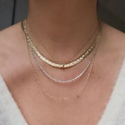 Diamond Cut Braid Chain Necklace 20 Diamond Cut Braid Chain Necklace -Carrie Elizabeth WhatsAppImage2021 12 15at15.22.28