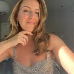 Venus Green Amethyst Statement Earrings 11 Venus Green Amethyst Statement Earrings -Carrie Elizabeth carrievenusstatement2