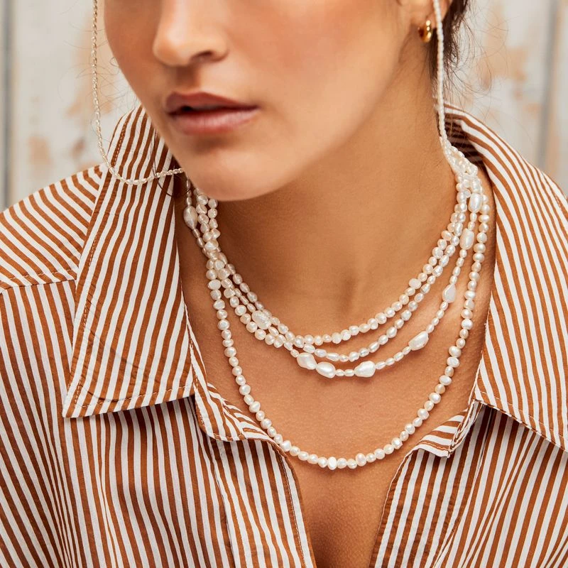 Long Pearl Beaded Necklace 4 Long Pearl Beaded Necklace - Image 4