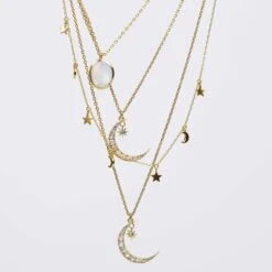 Moonstone & Diamond Crescent Moon Necklace 8 Moonstone & Diamond Crescent Moon Necklace -Carrie Elizabeth image 3a8bff1f 71f1 4f71 9946 e7cf5b0210e1