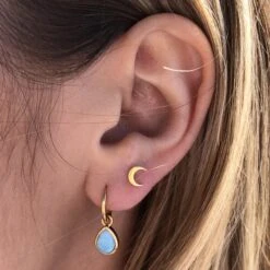 Mini New Moon Stud Earrings 9 Mini New Moon Stud Earrings -Carrie Elizabeth image 72dd0edc 1583 449c 9020 bdc863c33e13