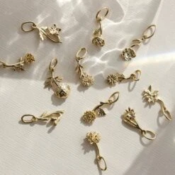 Birth Flower Charm 33 Birth Flower Charm -Carrie Elizabeth image 78dfc266 9a67 41be a526 14cf562cab22