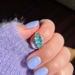 Fern Green Topaz Deco Ring -Carrie Elizabeth image 8e77c2b3 513c 4063 a7cc a6b25f9180bf