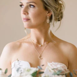 Moonstone & Diamond Crescent Moon Necklace 11 Moonstone & Diamond Crescent Moon Necklace -Carrie Elizabeth image 962d397a 5bcd 490f a801 5e041ab127b2